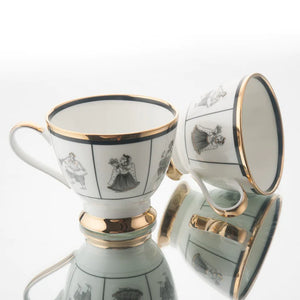 Set of 2 Byaah Tea Cups & Saucers