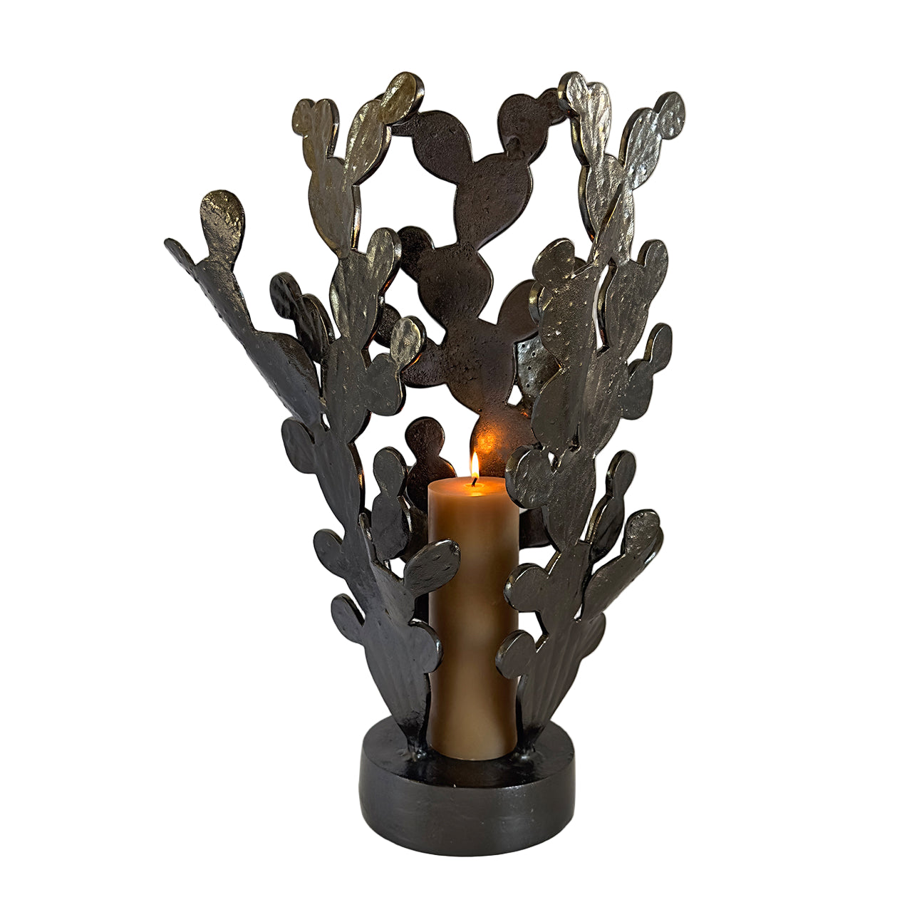 San Miguel Nopales Candleholder Sculpture