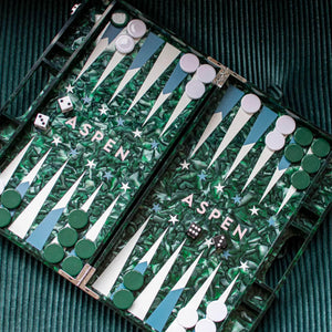 Acrylic Aspen Backgammon Set