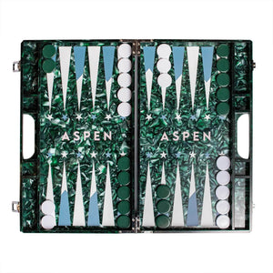 Acrylic Aspen Backgammon Set