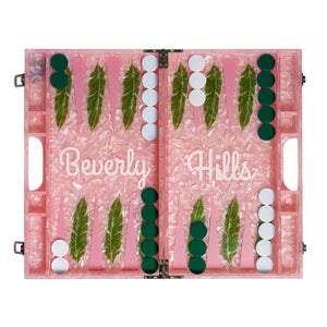 Acrylic Beverly Hills Backgammon Set