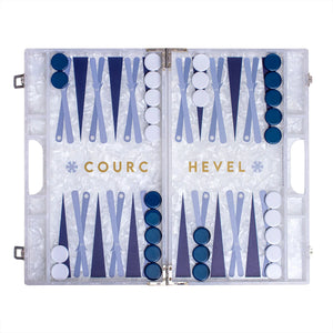 Acrylic Courchevel Backgammon Set