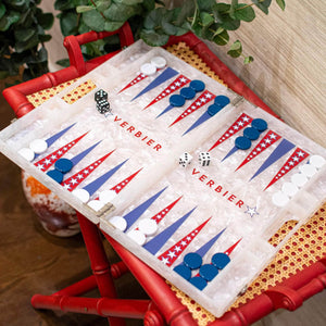 Acrylic Verbier Backgammon Set