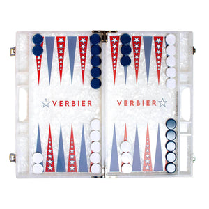 Acrylic Verbier Backgammon Set