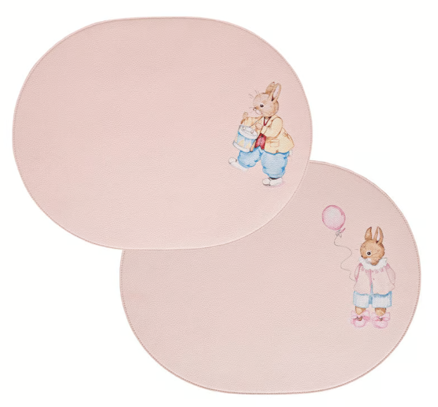 Baby Pink Reversible Hand-Painted Placemat