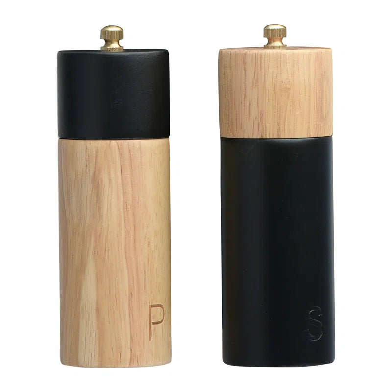 Wooden Two Toned Salt & Pepper Shaker