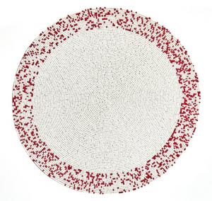 Set of 2 Splatter Red Placemats