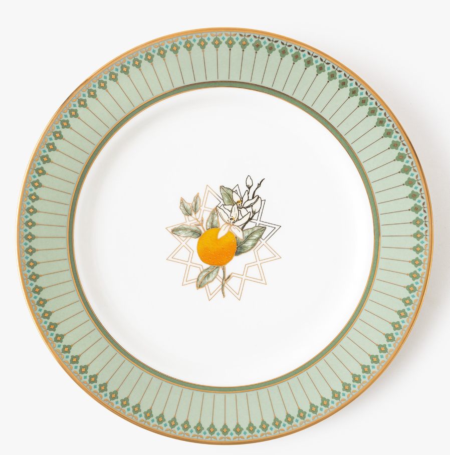 Set Of 4 Tangerine Dinner Plates