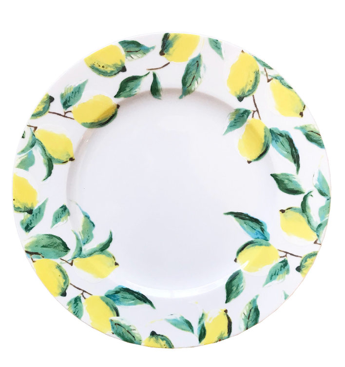 Set of 2 Amalfi Coast Lemons Dinner Plate