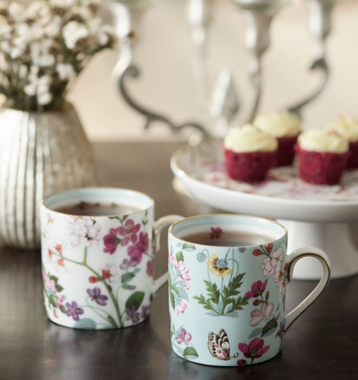 Set of 2 Floral Leitmotifs Mugs