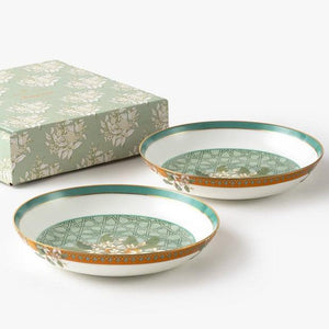 Set of 2 Tangerine Pasta Plates