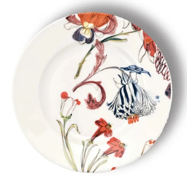 Set of 4 Grandma's Garden Side Plates