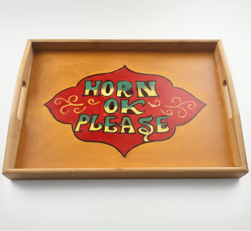 Indian Truck Horn OK Please Serving Tray
