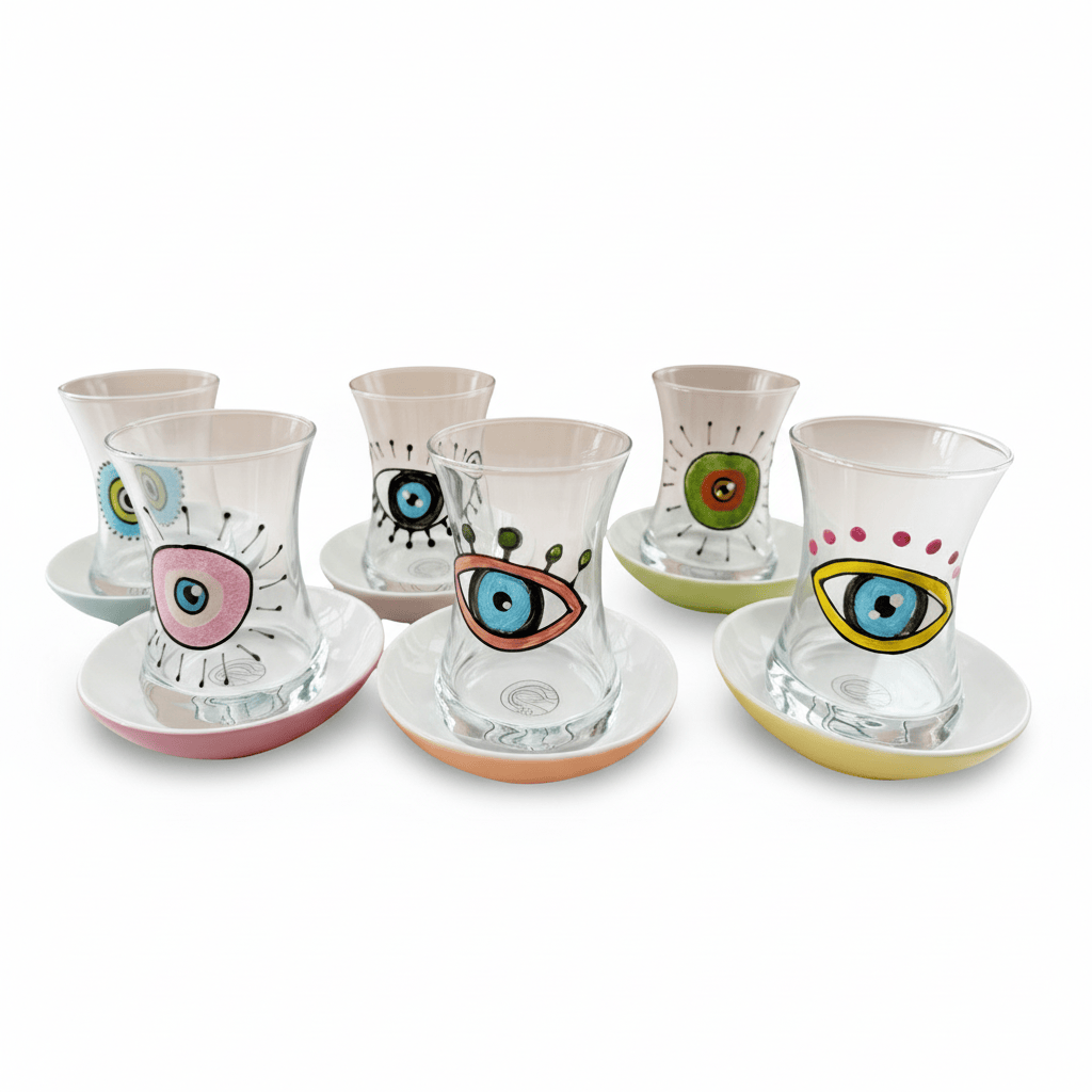 Set of 6 Rafi Teacups