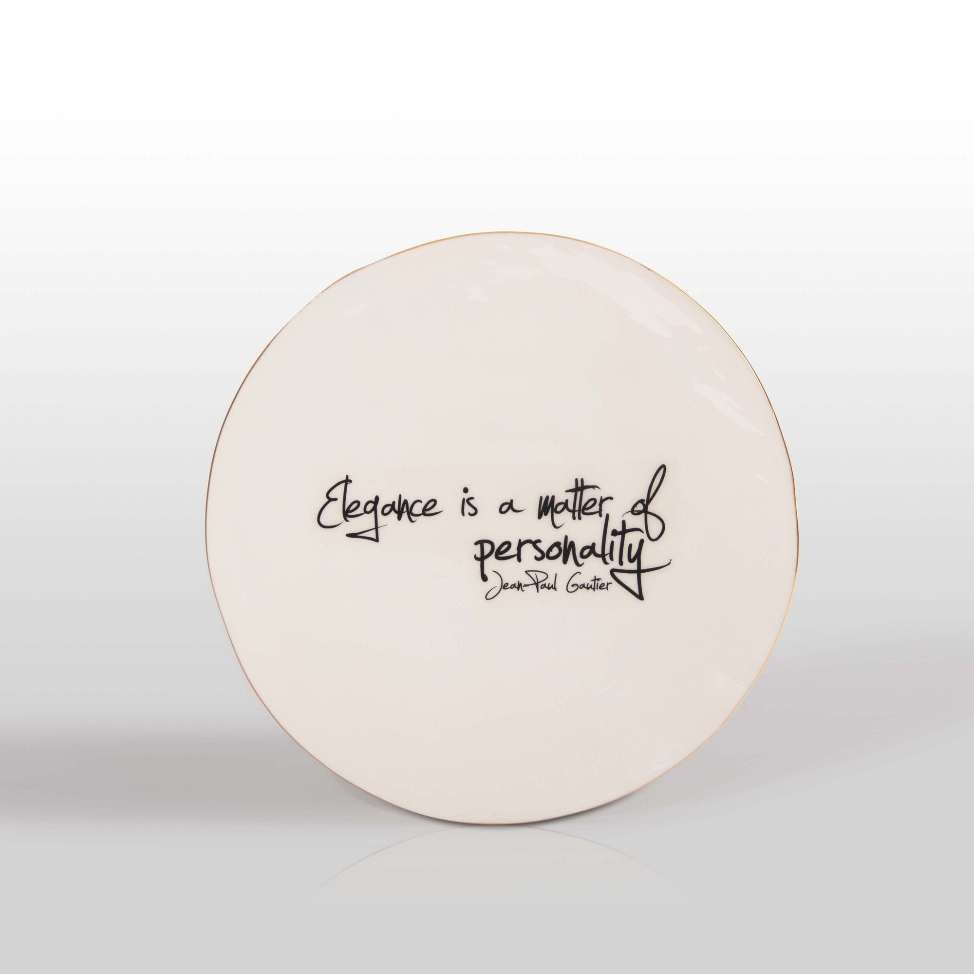 Gold Finish Jean Paul Gaultier Quote Large Platter