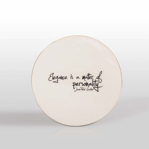 Gold Finish Jean Paul Gaultier Quote Large Platter