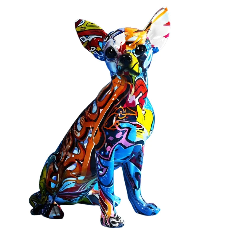 Graffiti Chihuahua Sculpture