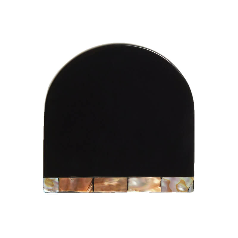 Set of 4 Lacquer Black Coasters