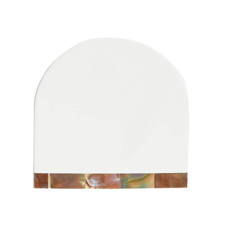 Set of 4 Lacquer White Coasters