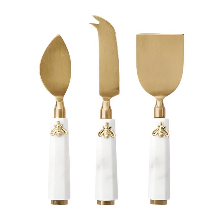 3 Piece Honeybee Cheese Knives Set