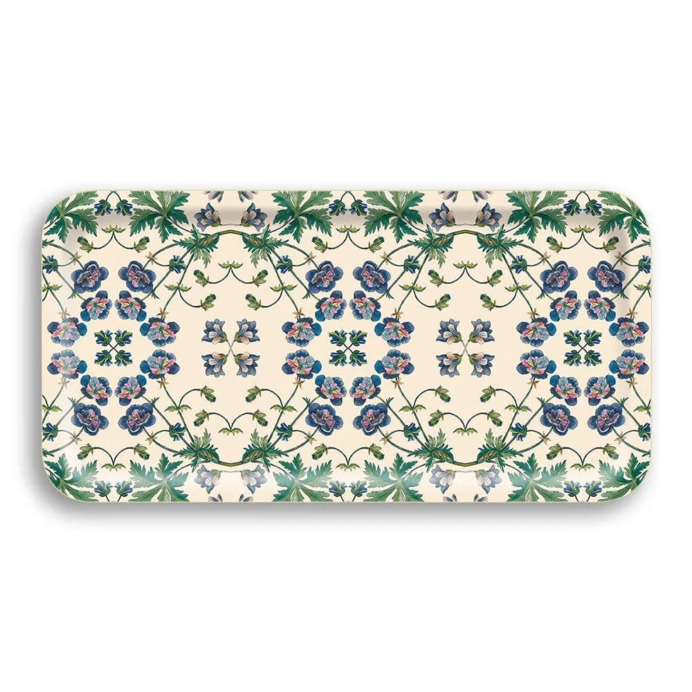 Swedish Purple Poppies Narrow Tray