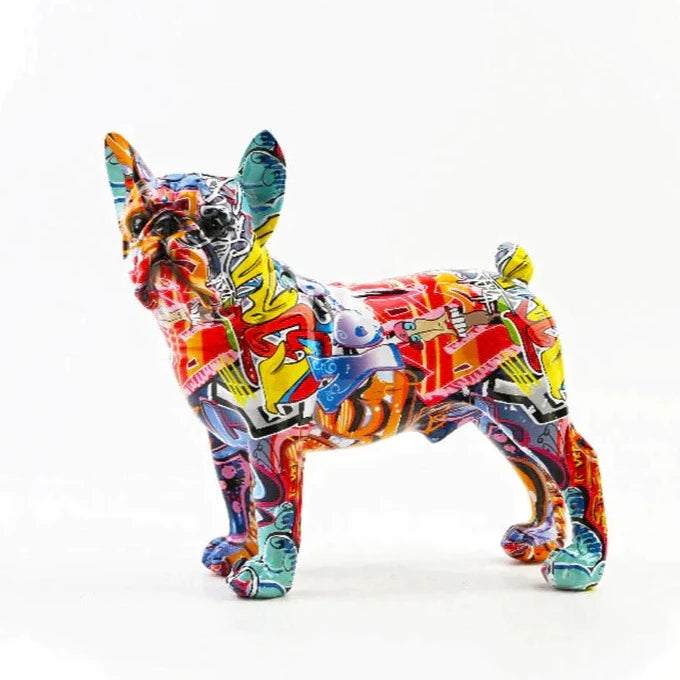 Graffiti French Bulldog Sculpture