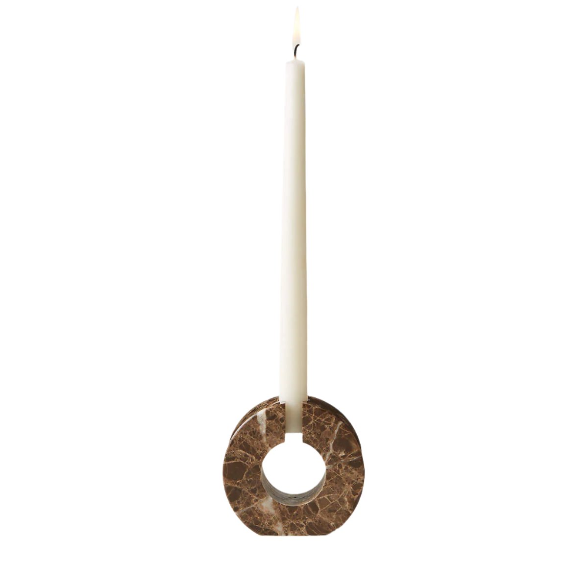 Dark Levanto Marble Candle Holder