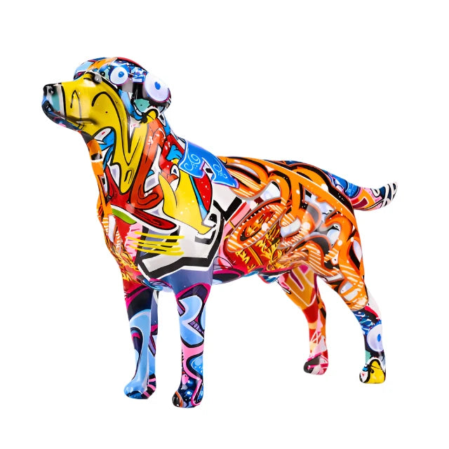 Graffiti Labrador Sculpture