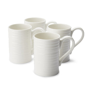 Set of 6 White Classic Mugs