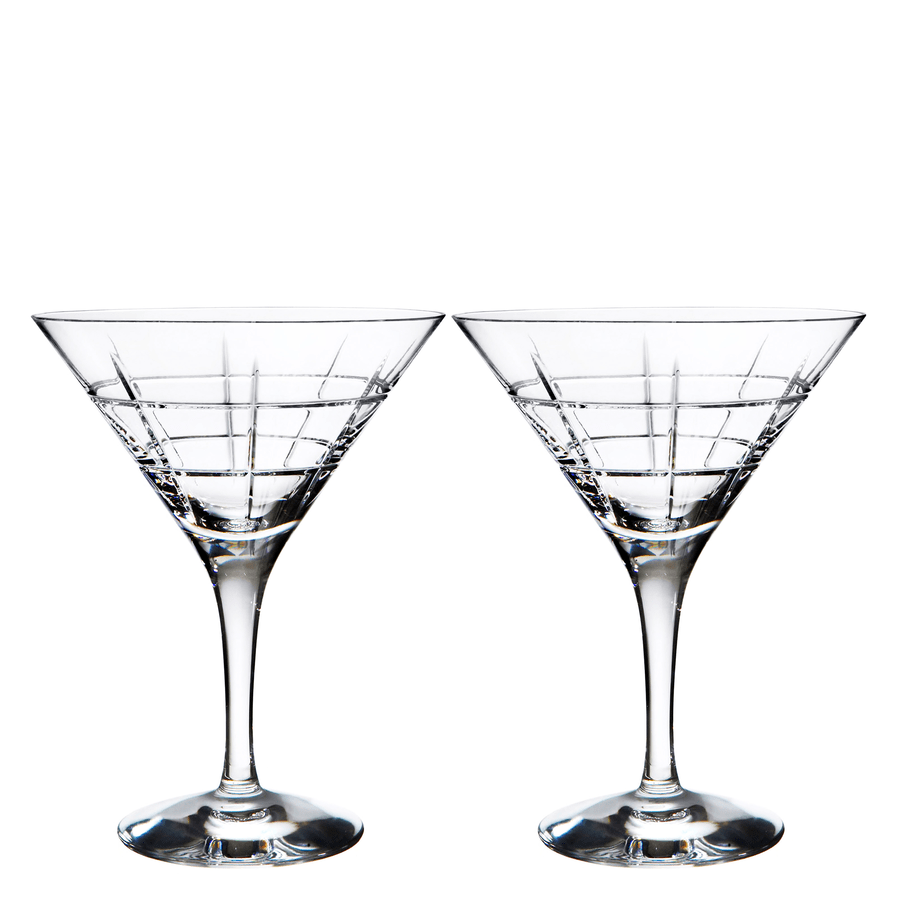 Set of 2 Lightstorm Martini Glasses