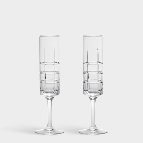 Set of 2 Light Champagne Glasses