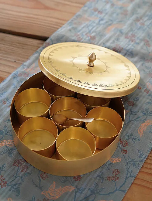 Brass Condiment Box