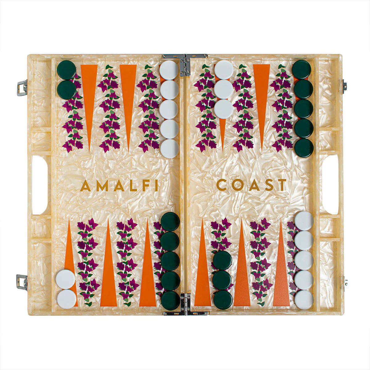 Acrylic Amalfi Coast Backgammon Set
