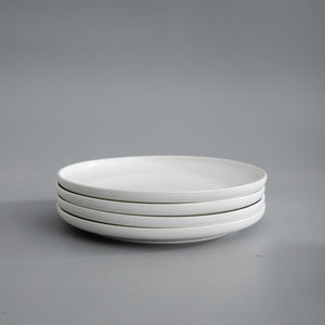 Set of 4 Aura Plates White