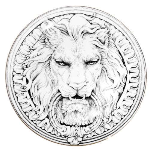 The Ink House Lion Wall Plate