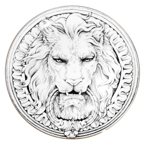 The Ink House Lion Wall Plate