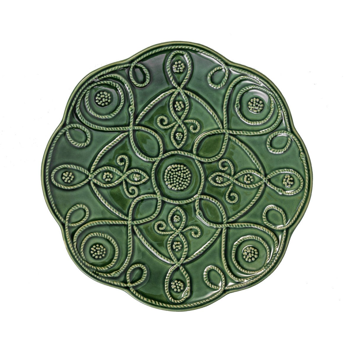 Set of 4 Jardins Green Plate