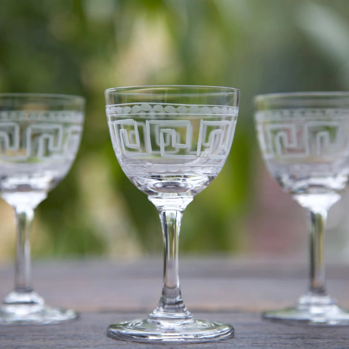 Set of 6 Crystal Liqueur Glasses