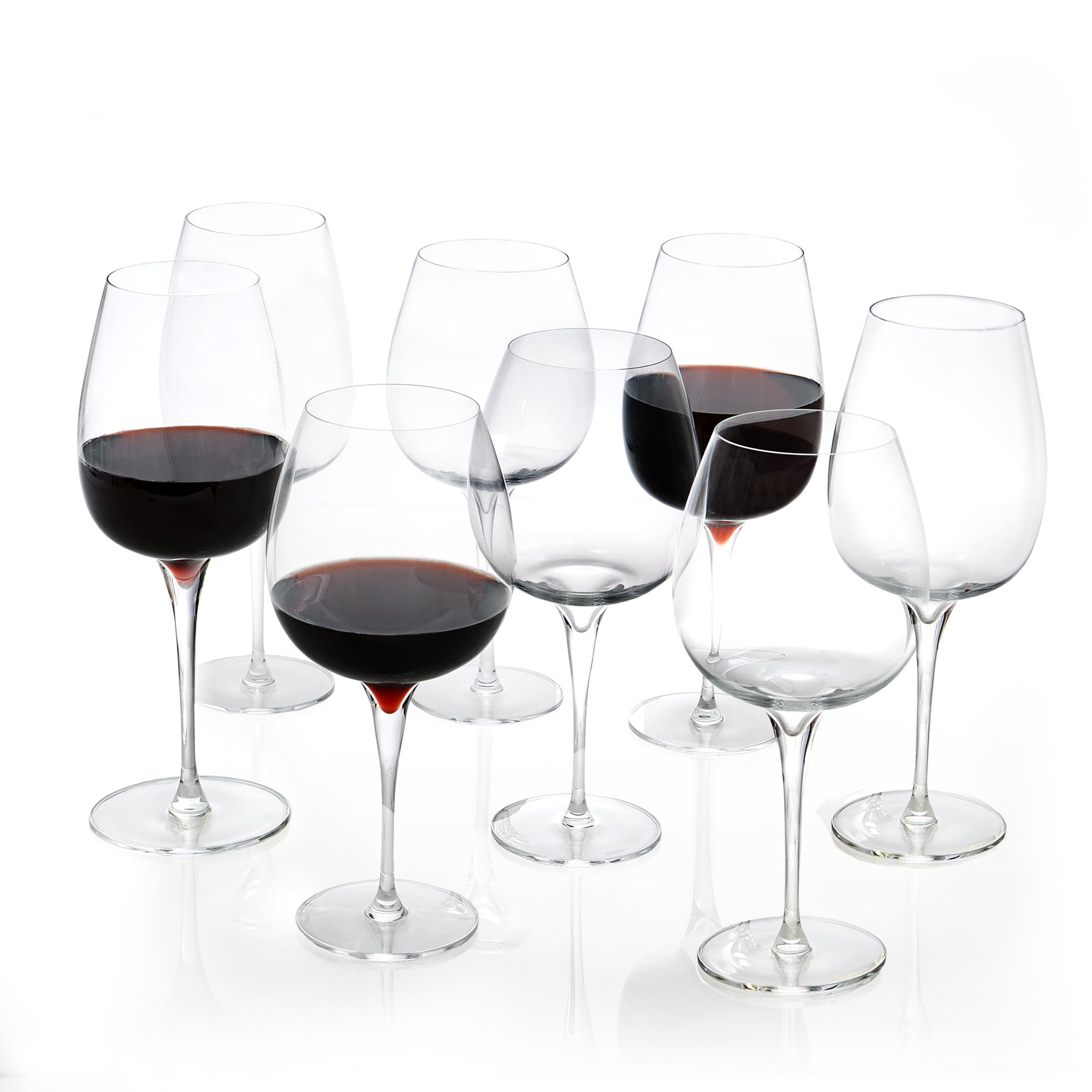 Set of 8 Pinot Noir &amp; Cabernet Wine Glasses