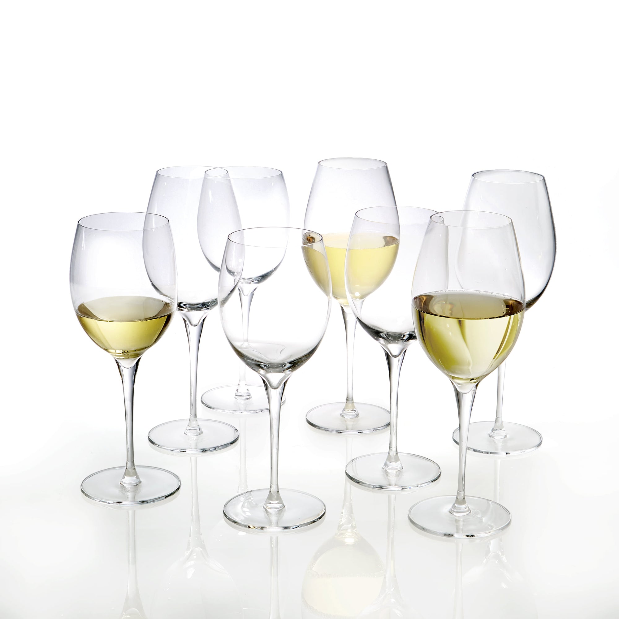 Set of 8 Pinot Grigio &amp; Chardonney Wine Glasses