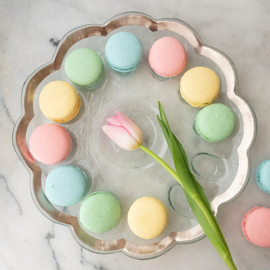 Macaroon Glass Serving Tray