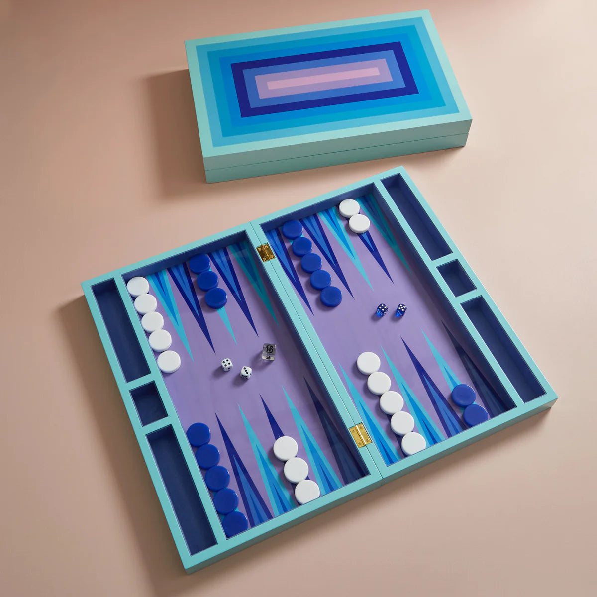 Backgammon Violet Set