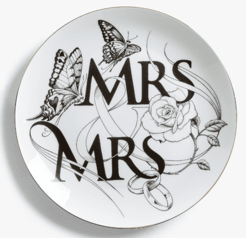 Mrs & Mrs Wall Plate