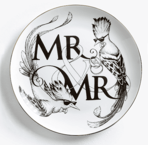Mr & Mr Wall Plate