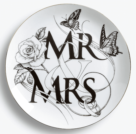 Mr & Mrs Wall Plate