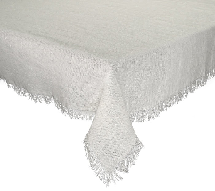 Frill Tablecloth in White Gold