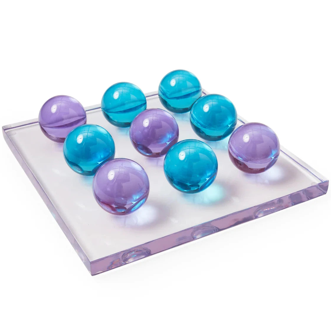 Lavender & Turqouise Acrylic Tic-Tac-Toe