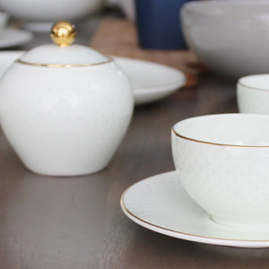 Set of 4 Clarity Cups &amp; Saucers