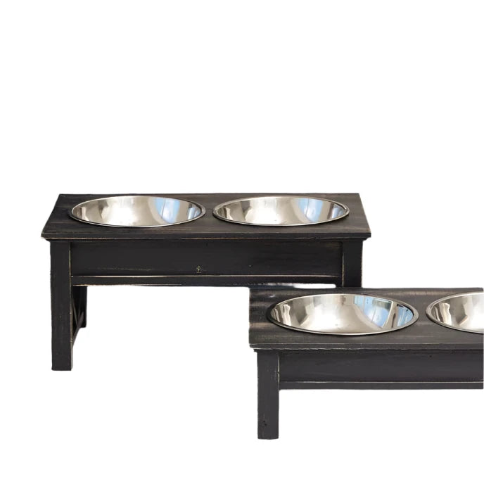 Elevated Black Pet Bowl