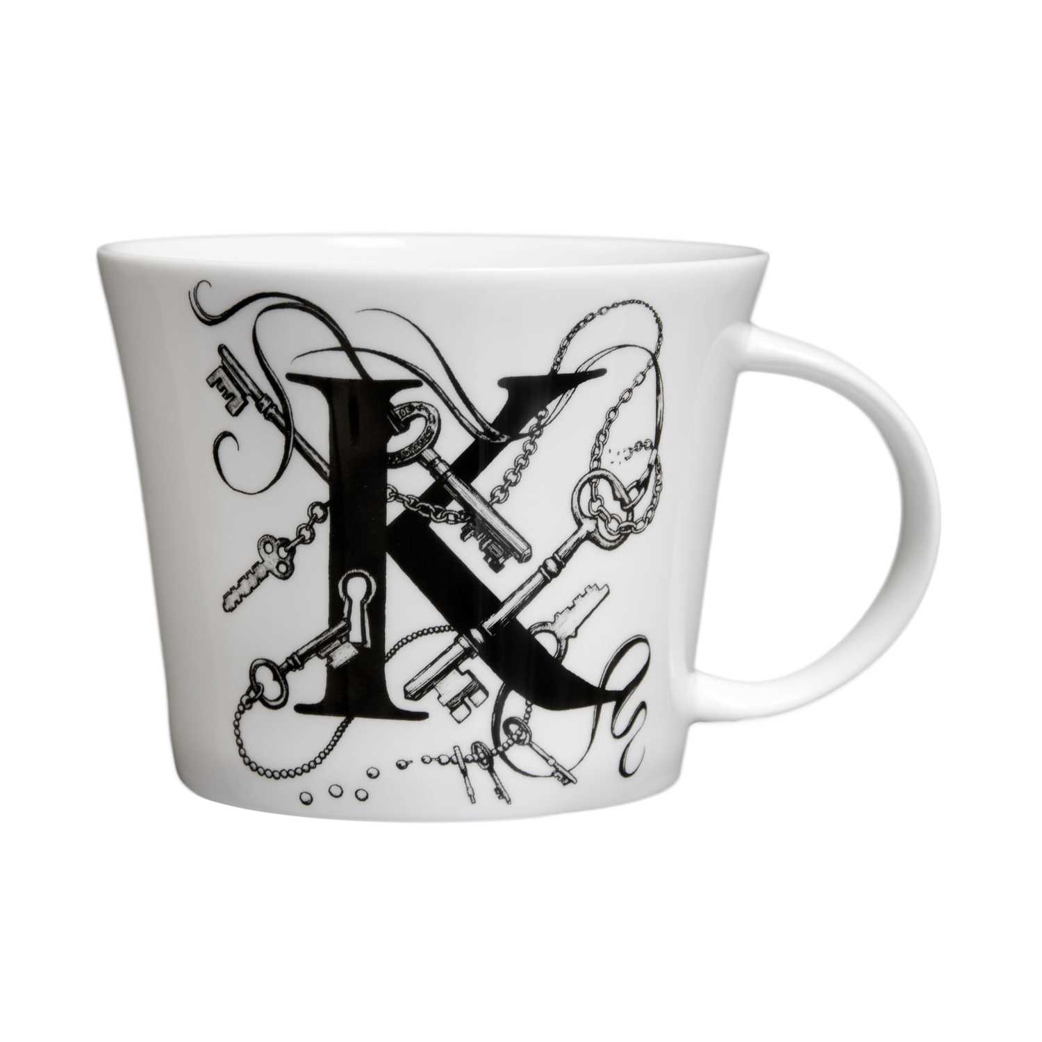 K Keyhole Alphabet Mug